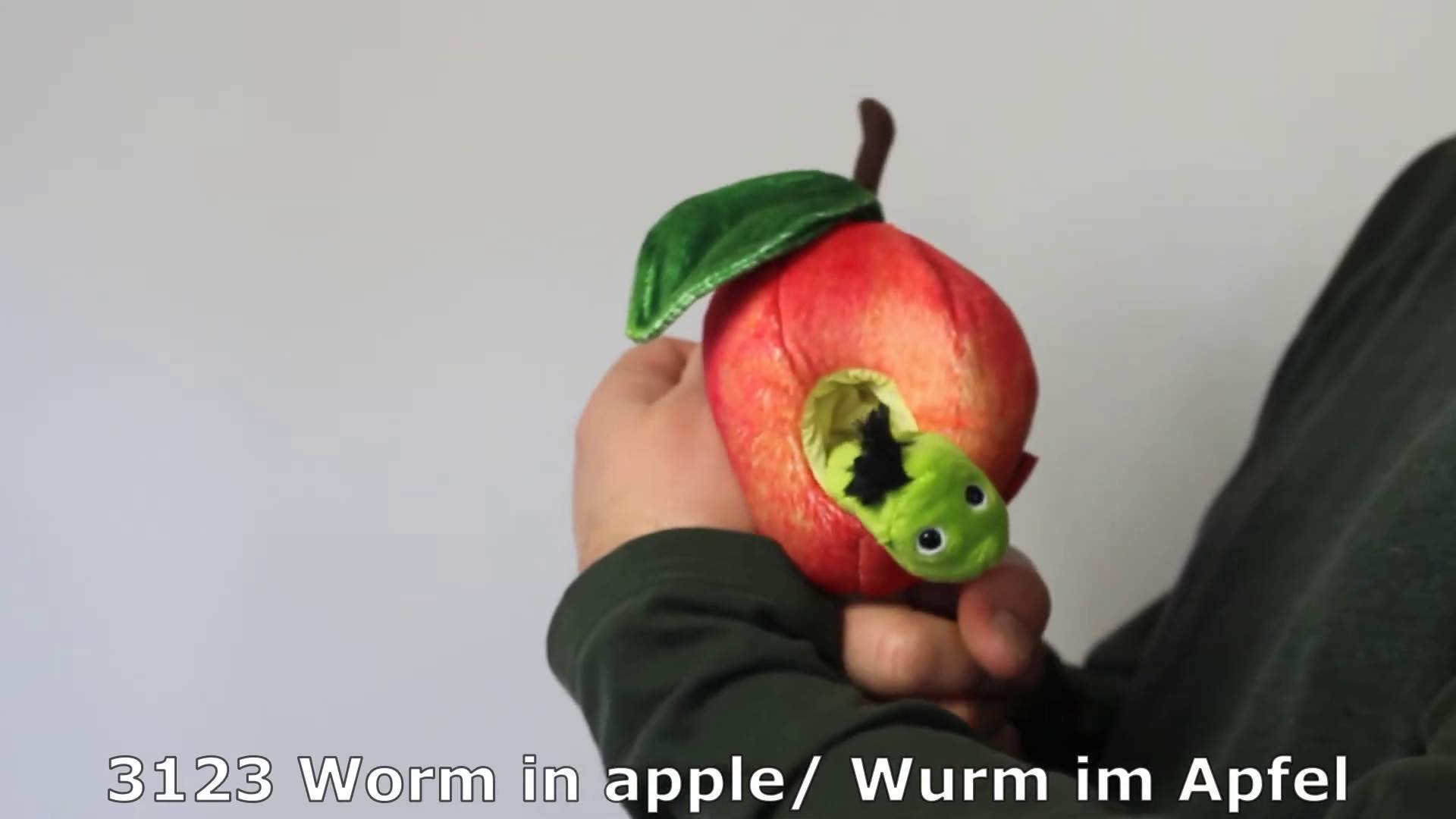 Video 1: Folkmanis Fingerpuppe Wurm im Apfel