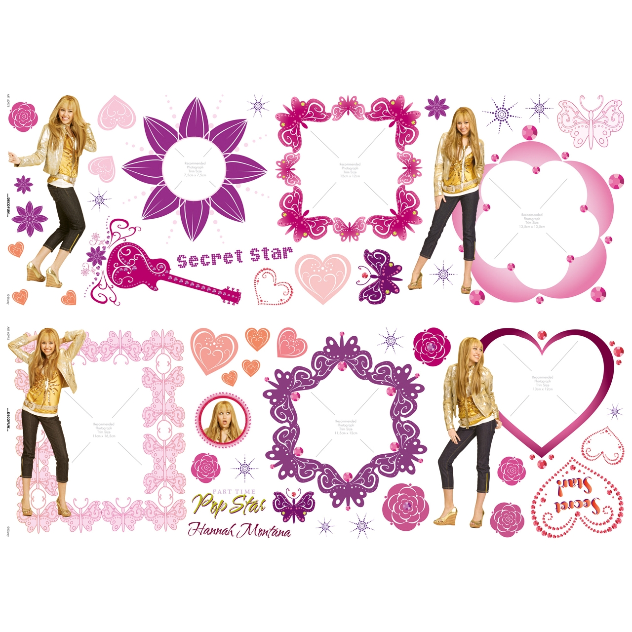 Hannah Montana Photo-Wandsticker - Decofun Hannah Montana Photo-Wandsticker - Decofun