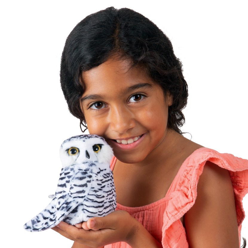 Folkmanis Small Snowy Owl Hand Puppet Folkmanis Small Snowy Owl Hand Puppet - Produktbild 4