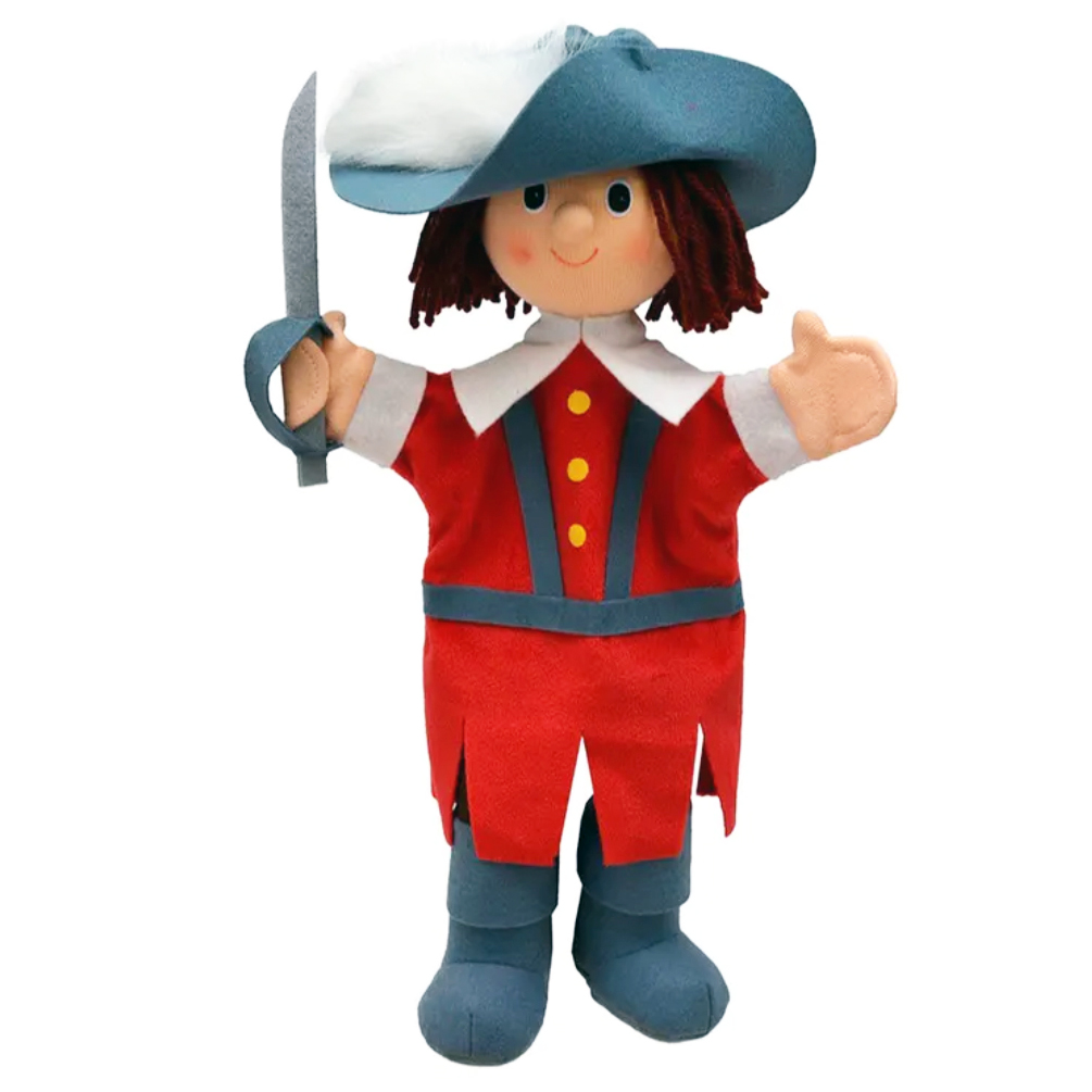 Punch and Judy Hand Puppet Musketeer - munabo Punch and Judy Musketeer Hand Puppet for Puppet Theatre | munabo