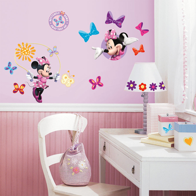 Minnie Mouse Bow-tique Wall Decals - Mickey Mouse & Friends - RoomMates for KiDS