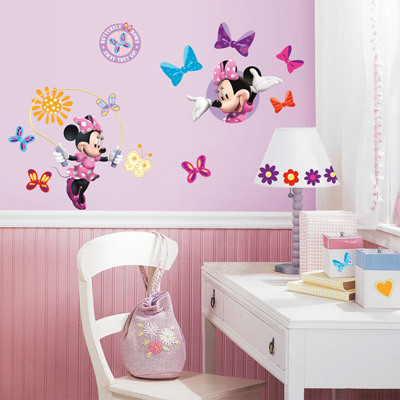 Minnie Mouse Bow-tique Wall Decals - Mickey Mouse & Friends - RoomMates for KiDS Minnie Mouse Bow-tique Wall Decals - Mickey Mouse & Friends - RoomMates for KiDS