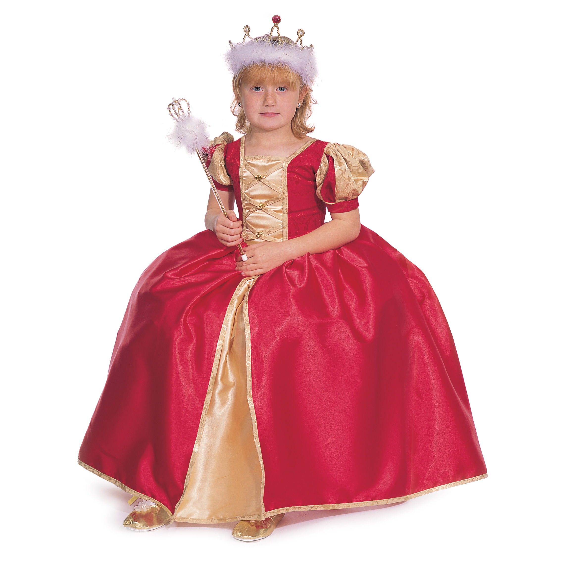 Queens dress red M - Great Pretenders Queens dress red M - Great Pretenders