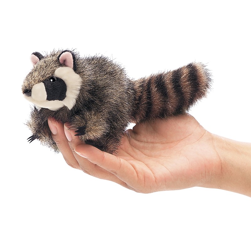 Folkmanis finger puppet mini raccoon