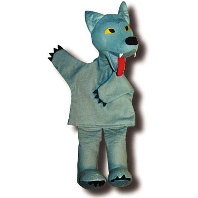 Kasperlepuppe Wolf Handpuppe - munabo