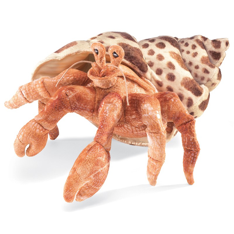 Folkmanis hand puppet hermit crab