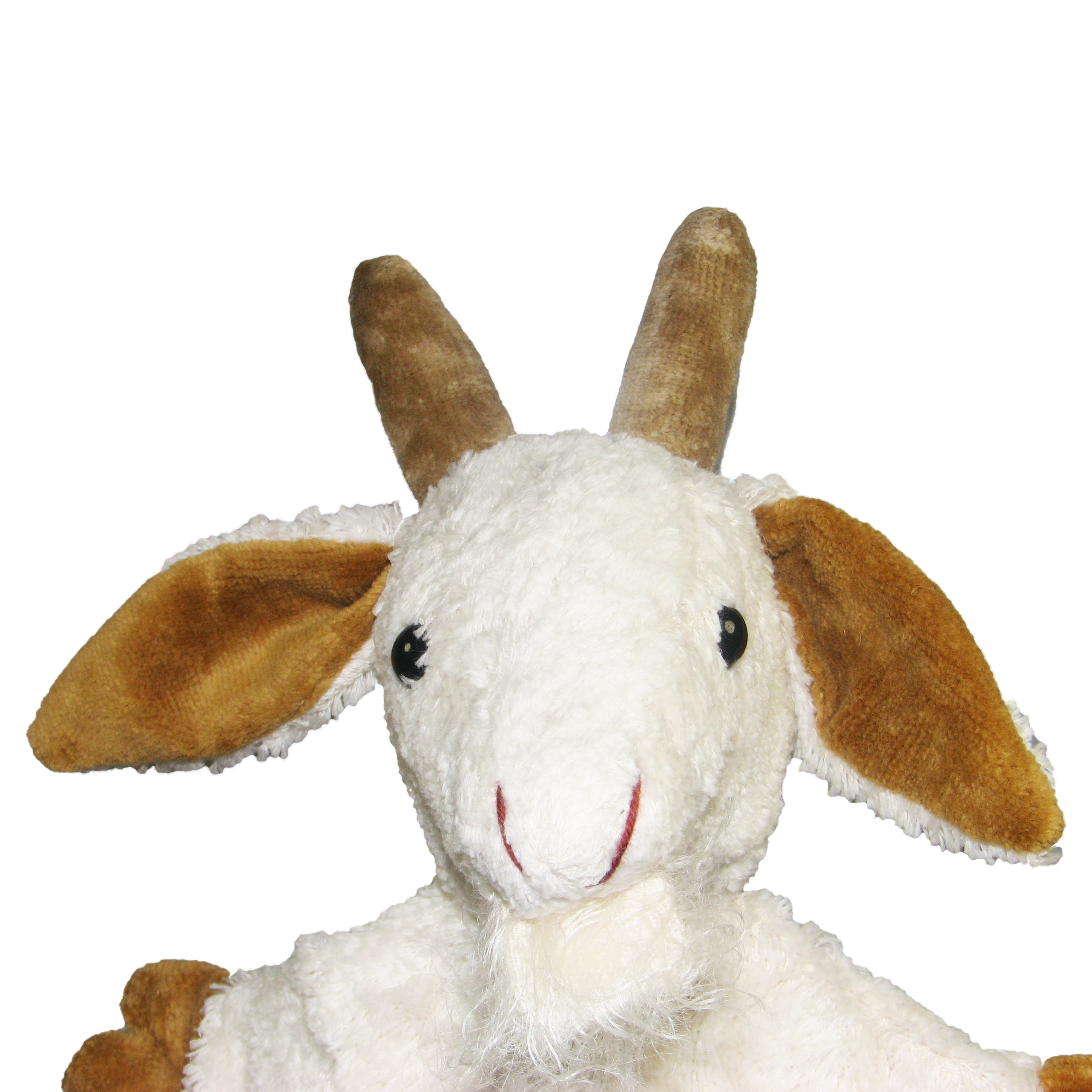 Hand puppet white goat - made of natural material - by Kallisto