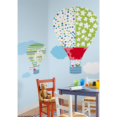 Hot Air Balloons Peel & Stick Giant Wall Decals - RoomMates for KiDS