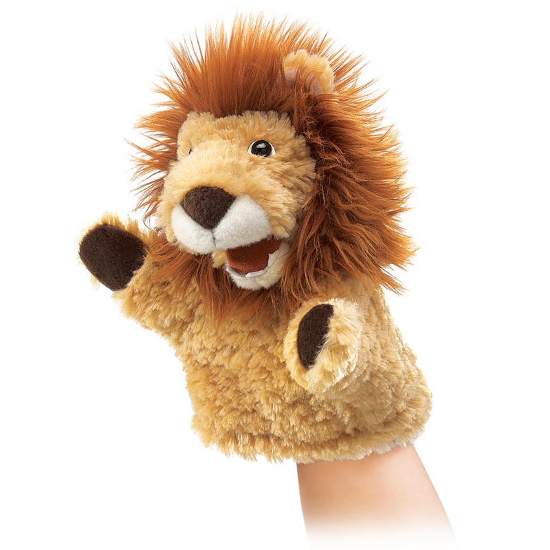 Folkmanis hand puppet little lion (small stage puppet)