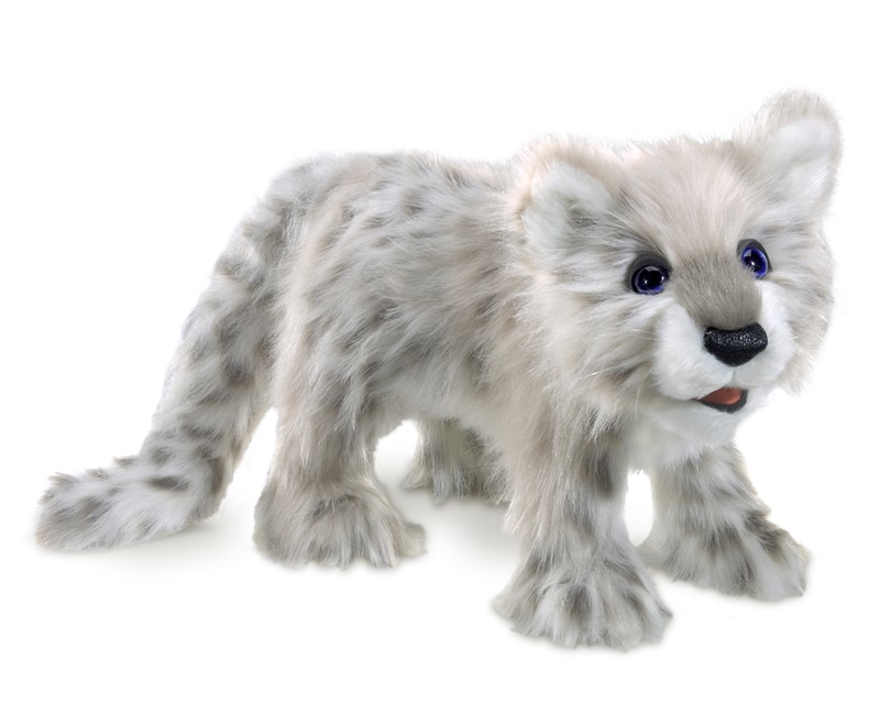 Folkmanis hand puppet baby snow leopard