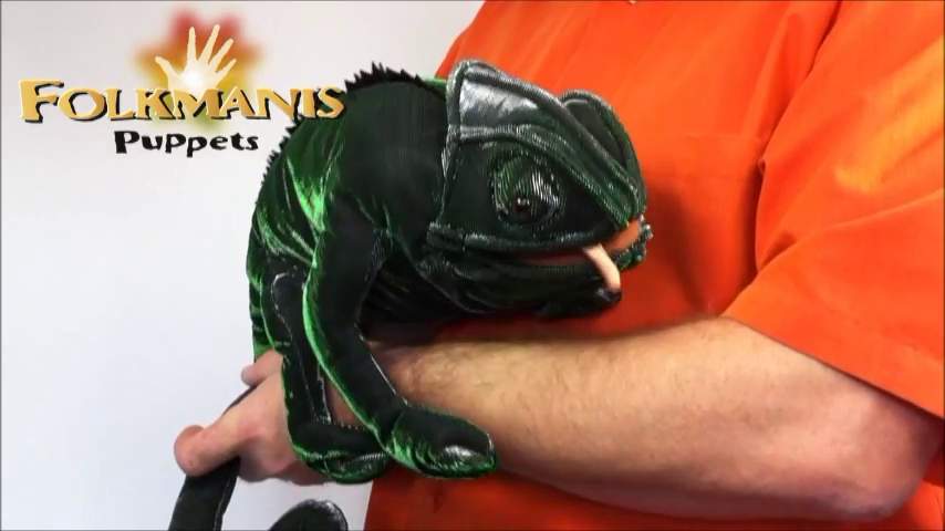 Folkmanis Handpuppe Chamäleon Demo 2