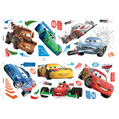 Pixar Cars 2 Wandsticker - Decofun Pixar Cars 2 Wandsticker - Decofun