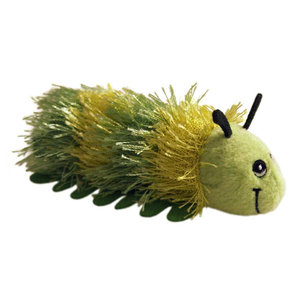 The Puppet Company Fingerpuppe Grüne Raupe, grüne Fingerpuppe mit langen Fühlern