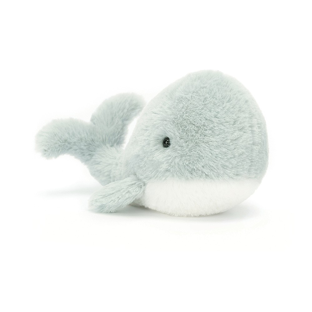 Grauwal - Jellycat Plüschfigur Wavelly Whale Grey