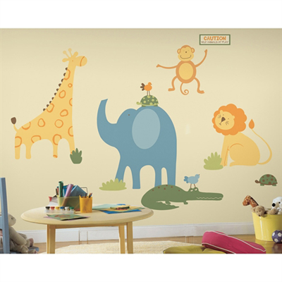 Zoo Animals Wandbild - RoomMates for KiDS Zoo Animals Wandbild - RoomMates for KiDS