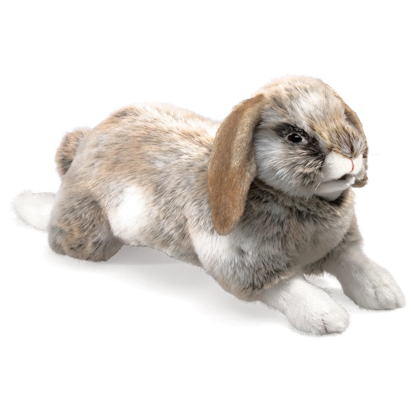 Folkmanis hand puppet rabbit, holland lop