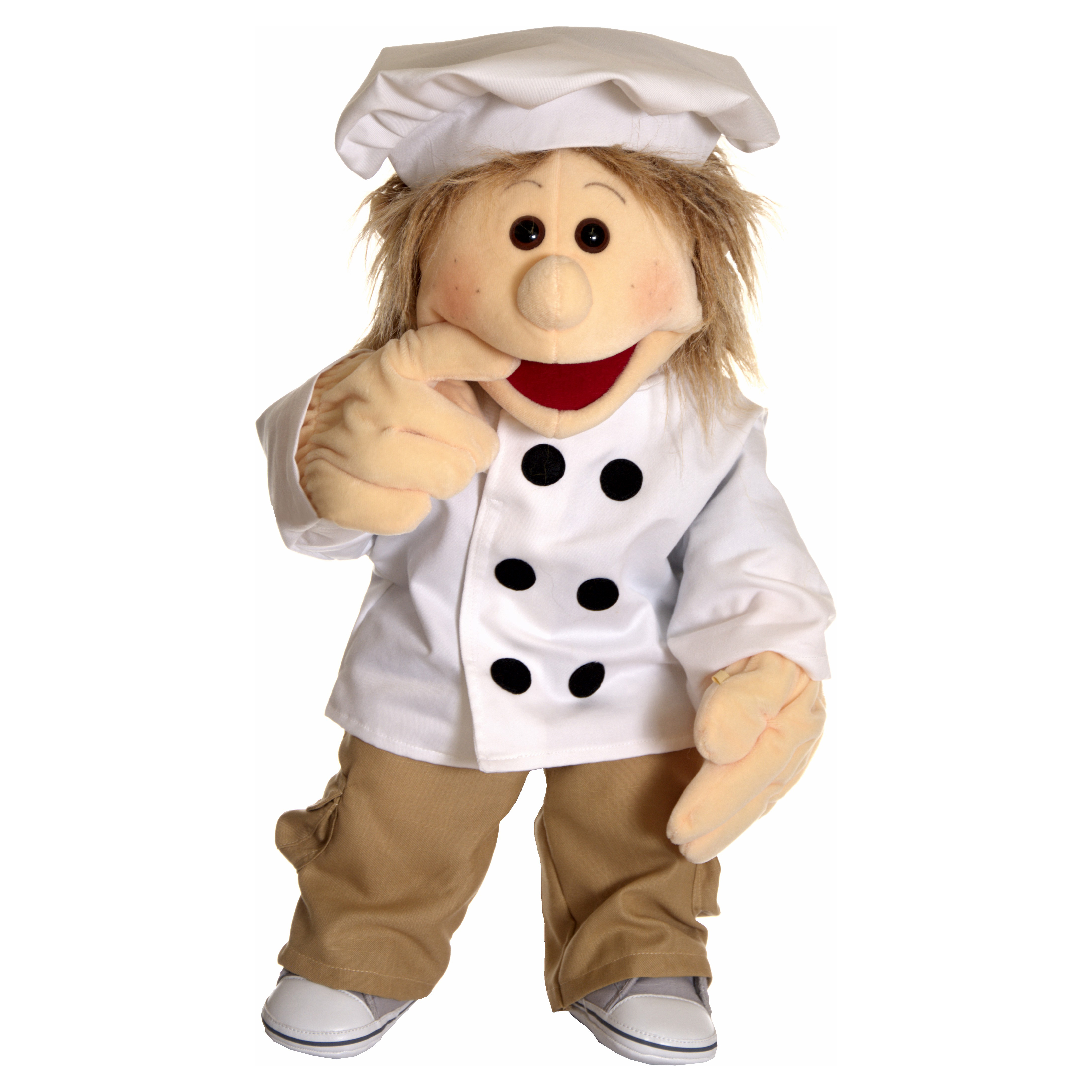 Living Puppets cook clothing set 2-piece (for hand puppets 65 cm) Living Puppets cook clothing set 2-piece (for hand puppets 65 cm)