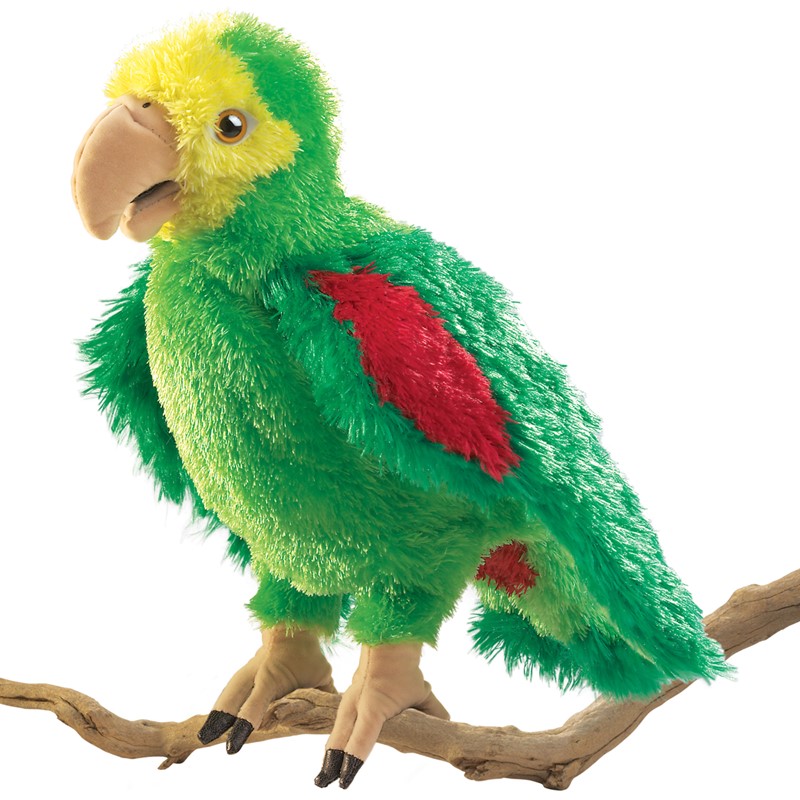 Folkmanis hand puppet Amazon parrot
