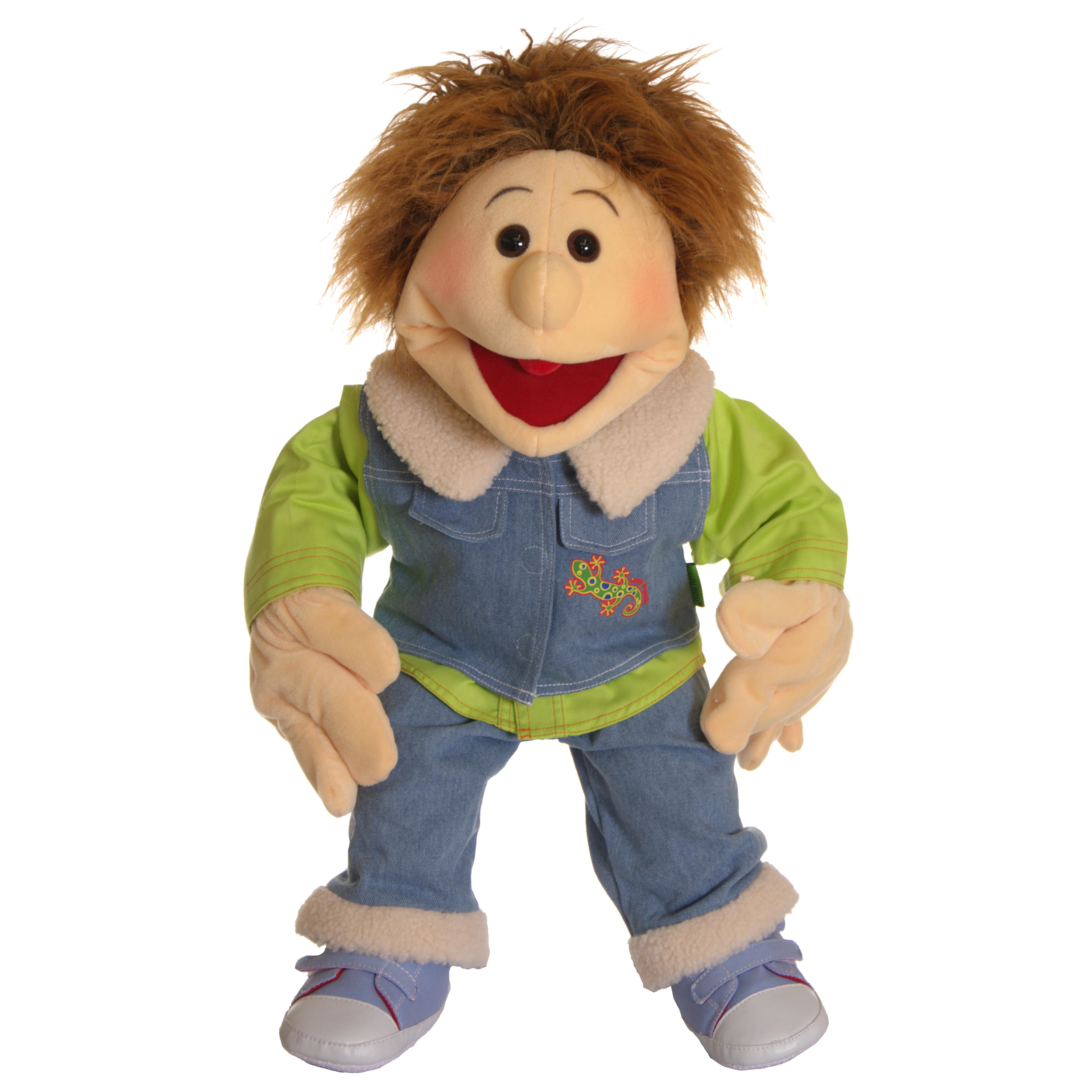 Marionnette à Main Living Puppets Avec Poteau Plein En Tissu - 34 Cm, Pour Jeux éducatifs Et Interactifs Enfants