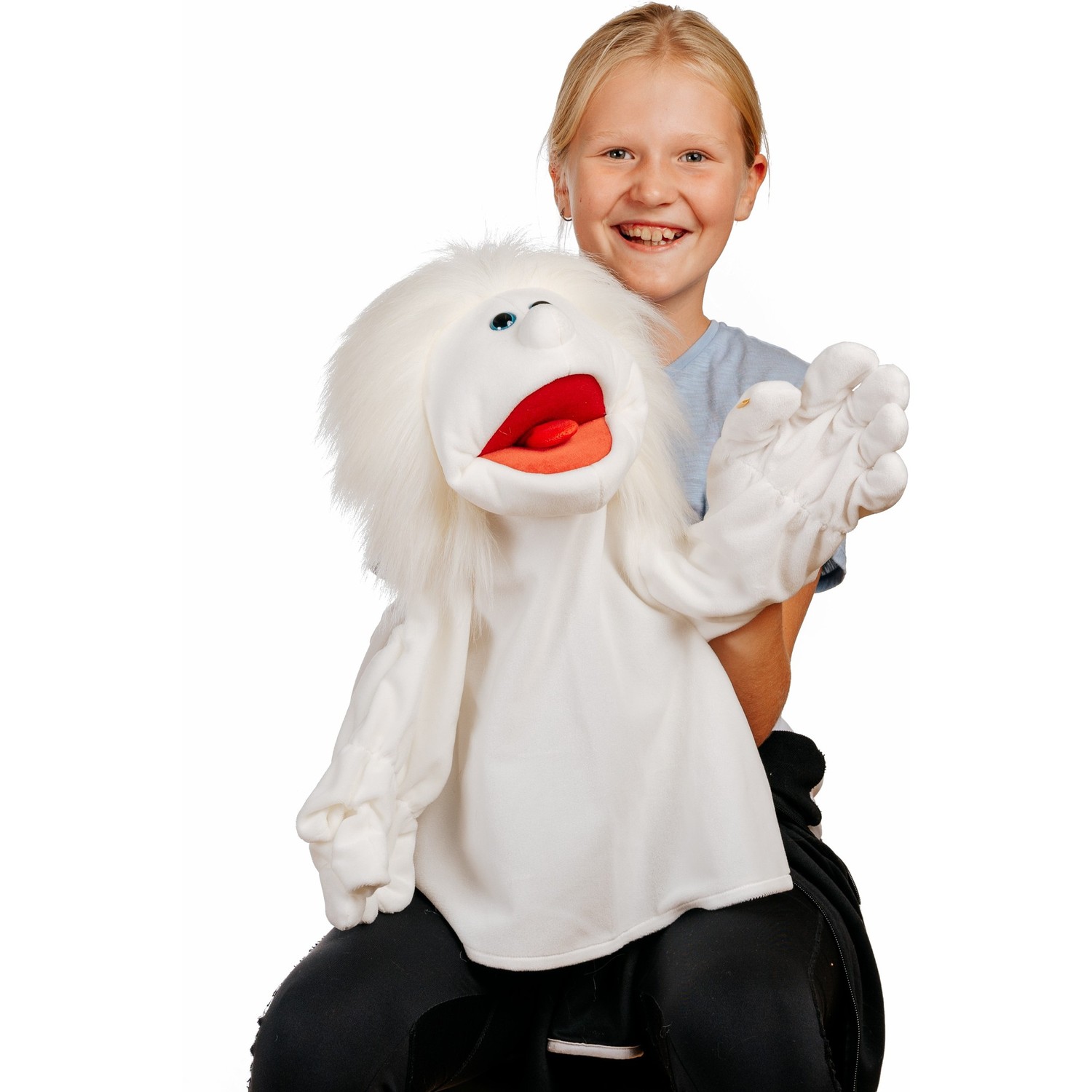 Living Puppets Handpuppe Geist - im Spiel mit einem Kind