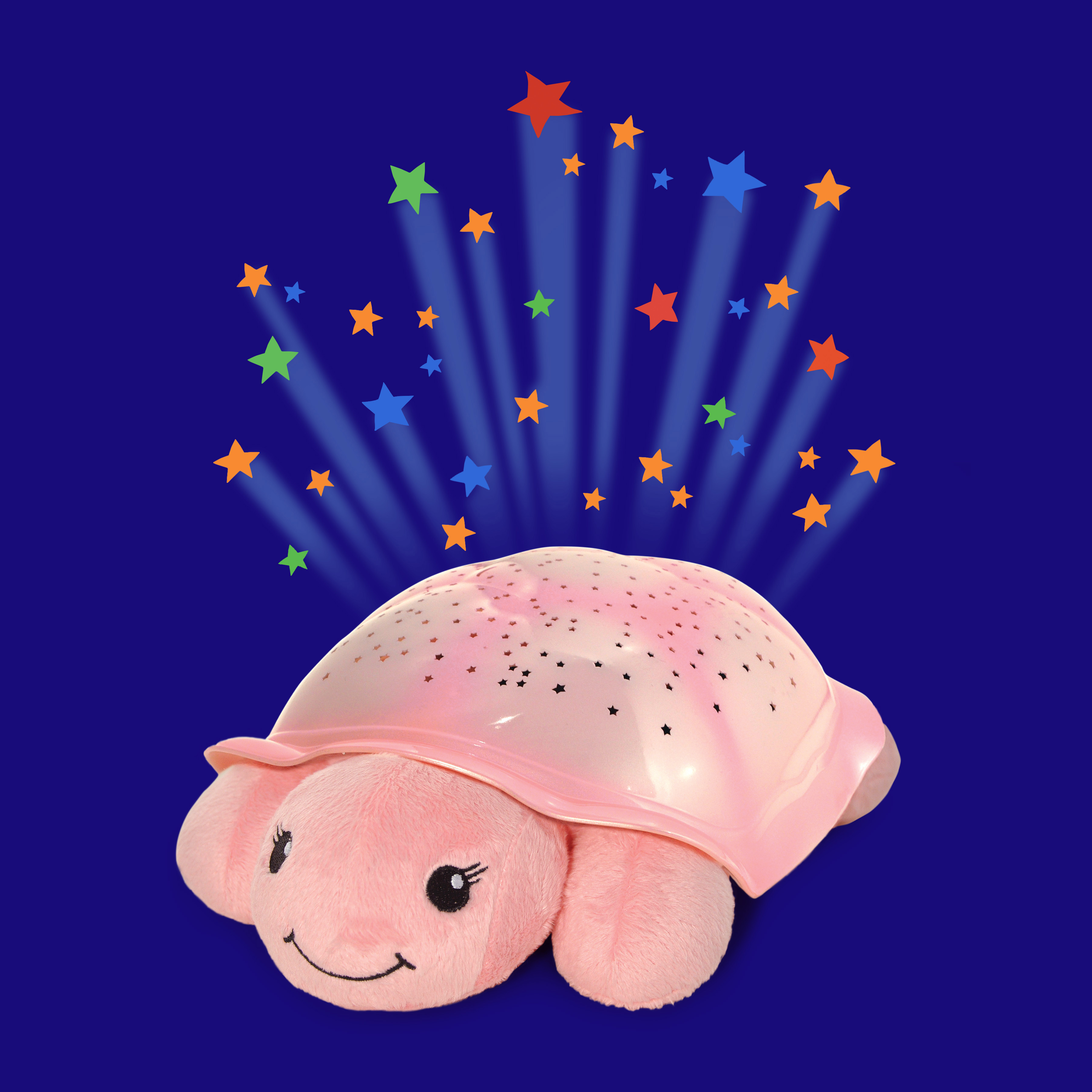 Cloud b Einschlafhilfe Twinkling Twilight Turtle Pink, Kuscheltier mit grafisch dargestellter Sternenprojektion