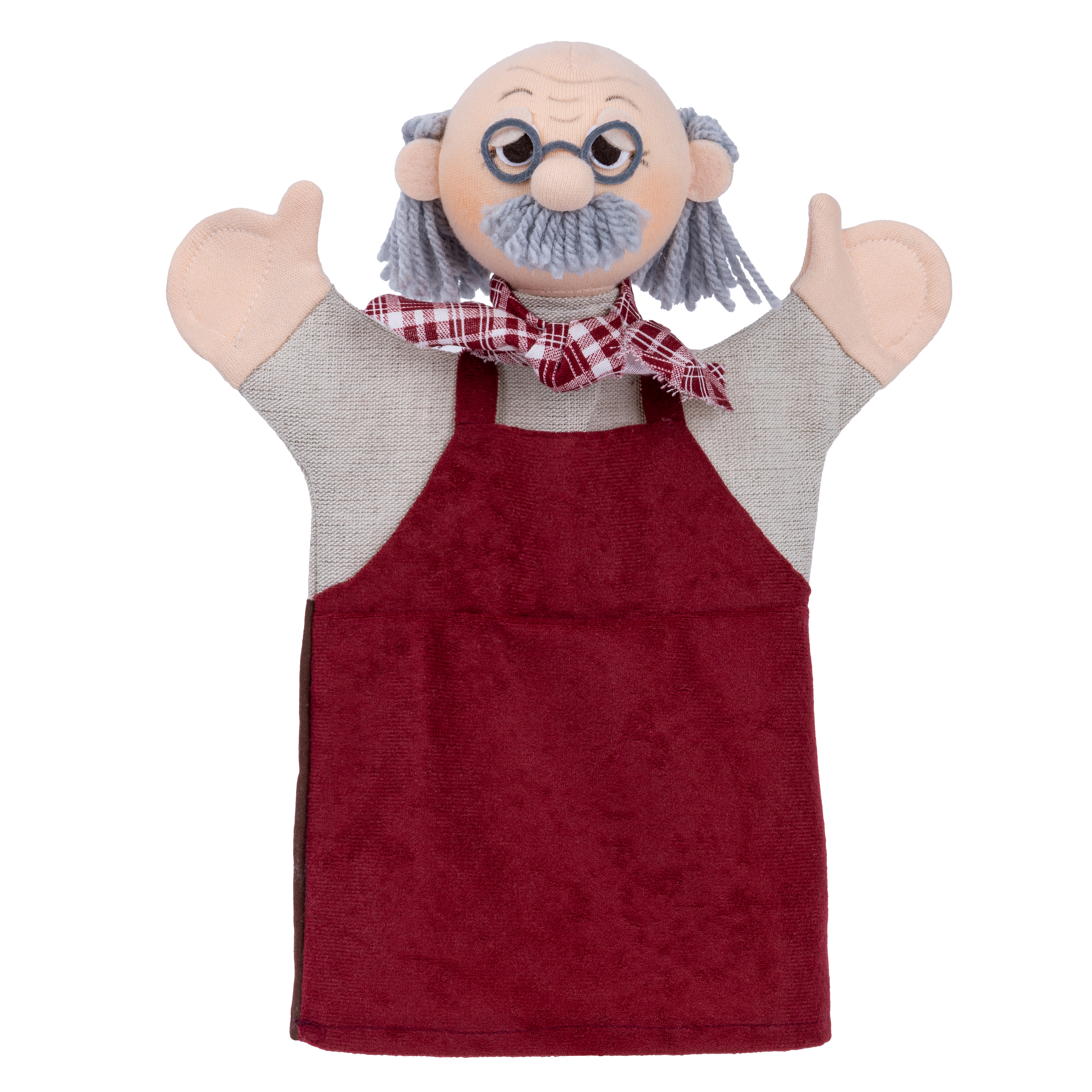 Punch and Judy Hand Puppet Grandfather - munabo Punch and Judy Grandfather Hand Puppet for Puppet Theatre | munabo