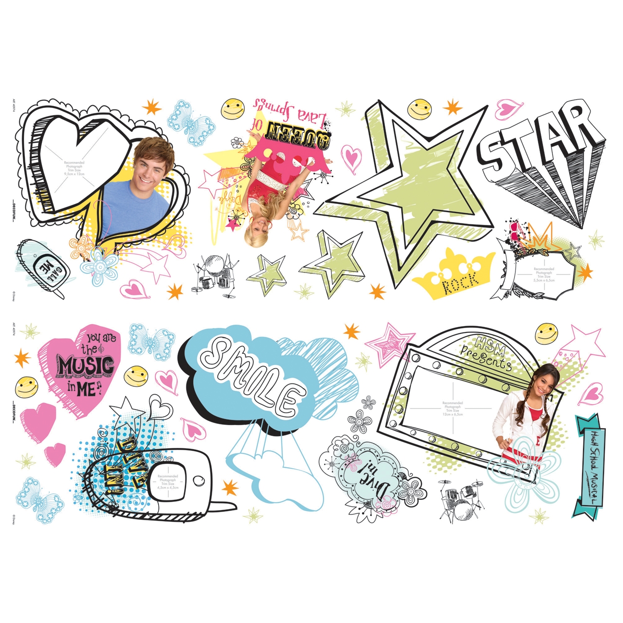 High School Musical photo-appliques - Decofun High School Musical photo-appliques - Decofun