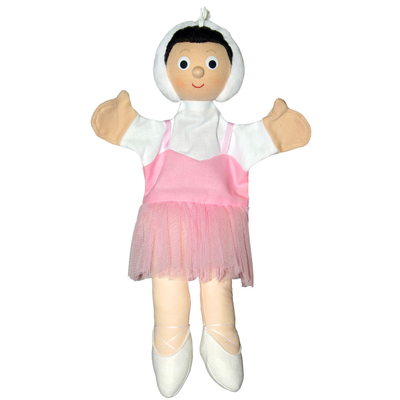 Punch and Judy Hand Puppet Ballerina (pink, small) - munabo Punch and Judy Ballerina (pink, small) Hand Puppet for Puppet Theatre | munabo