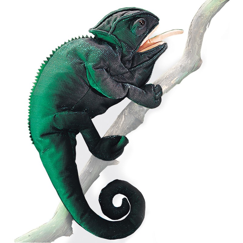 Folkmanis hand puppet chameleon