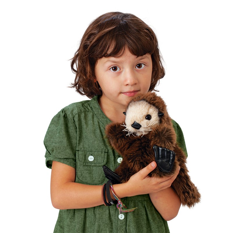 Folkmanis Baby Sea Otter Hand Puppet Folkmanis Baby Sea Otter Hand Puppet - Produktbild 4