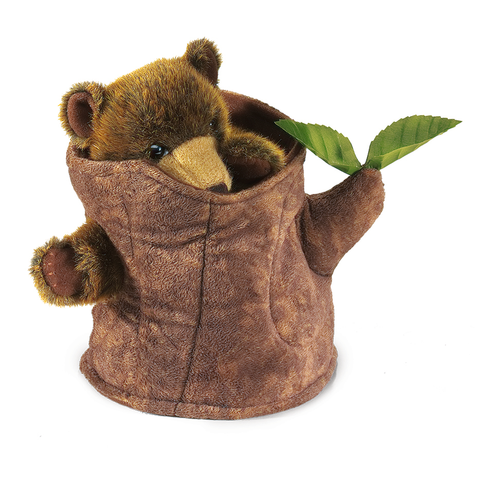Folkmanis Handpuppe Bär im Baumstumpf Folkmanis Handpuppe Bär im Baumstumpf - Produktbild 2