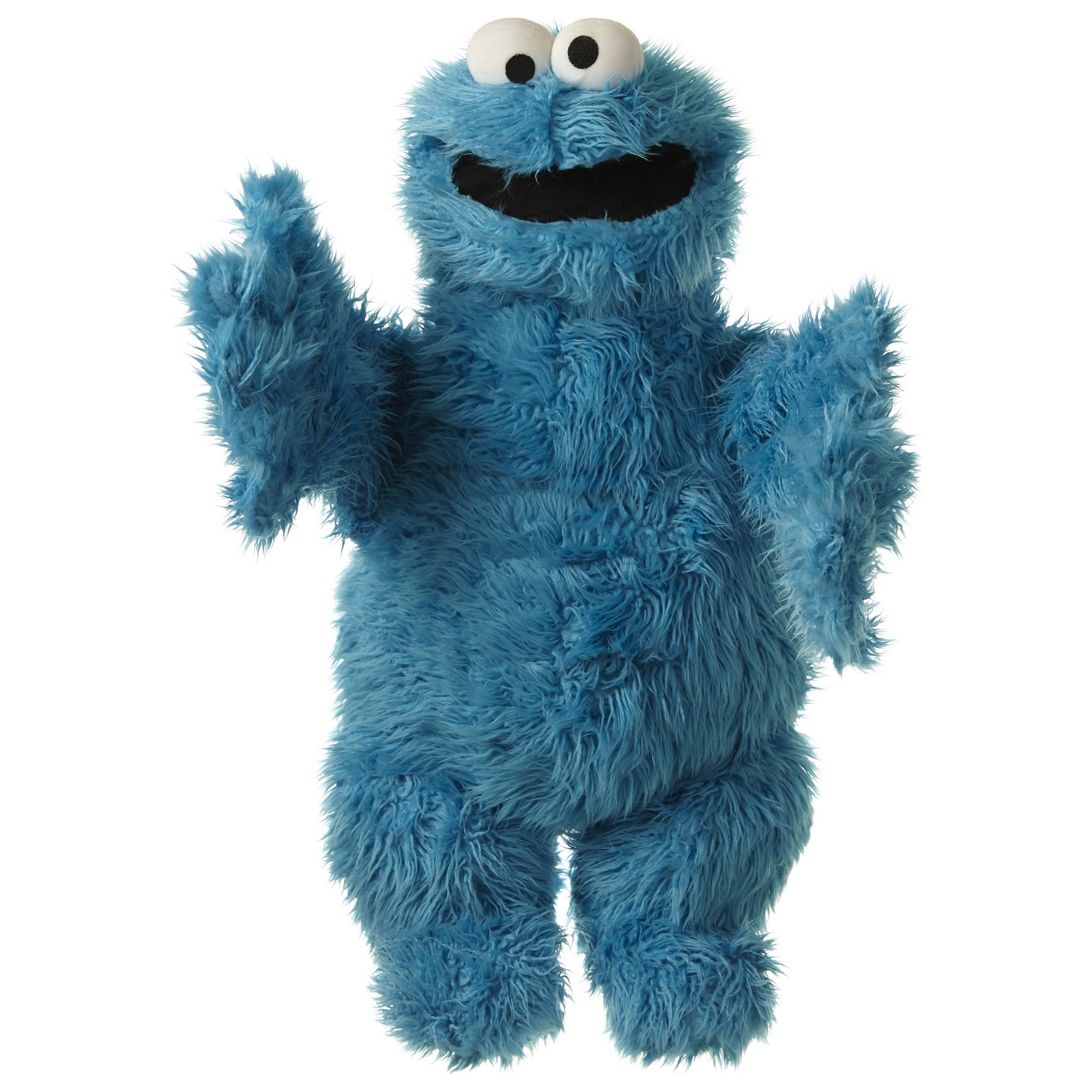 Living Puppets Handpuppe Großes Krümelmonster aus der Sesamstraße mit blauem Zottelfell