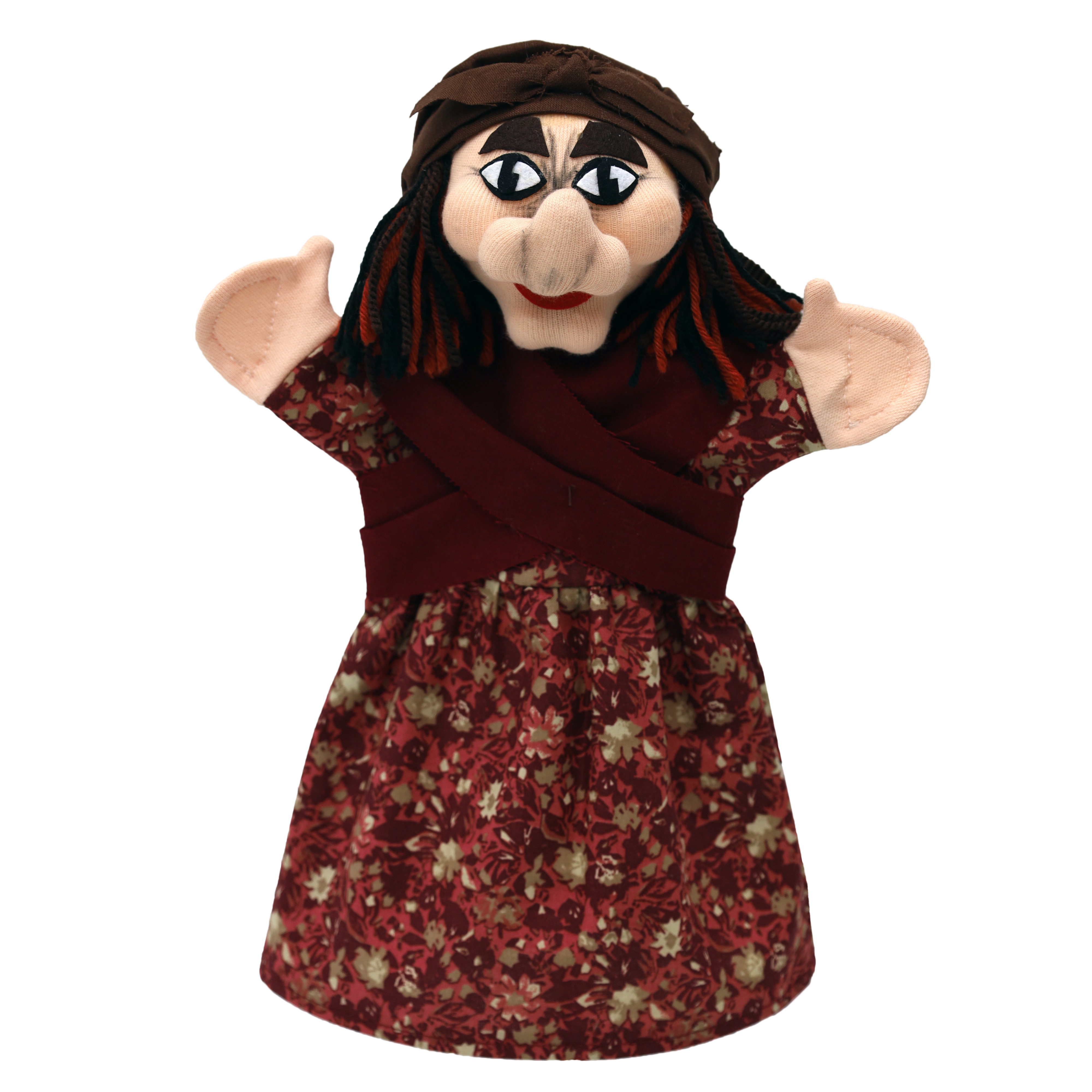 Punch and Judy Hand Puppet Witch - munabo Punch and Judy Witch Hand Puppet for Puppet Theatre | munabo