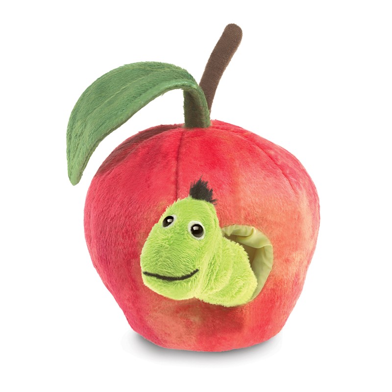 Folkmanis Fingerpuppe Wurm im Apfel Folkmanis Fingerpuppe Wurm im Apfel
