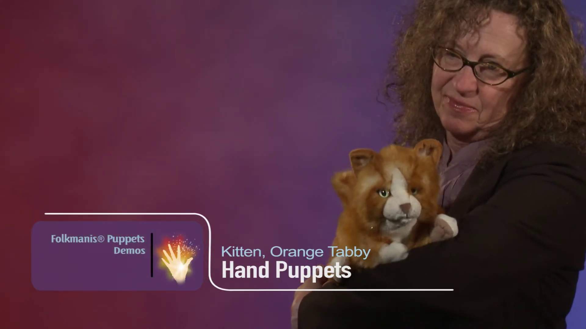 Video 1: Folkmanis Handpuppe Kätzchen orange-braun