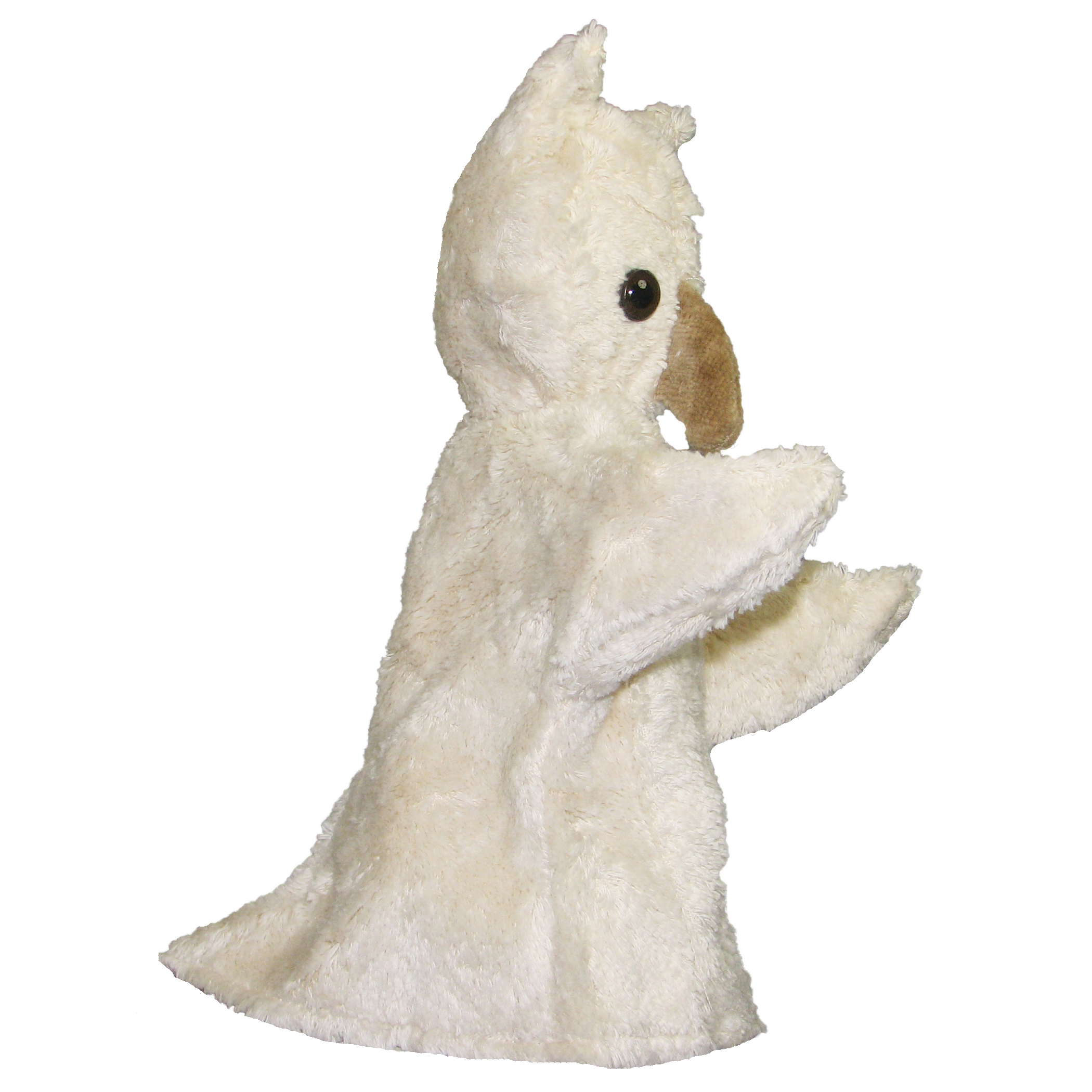 Handpuppe Eule weiß - aus Naturmaterial - von Kallisto Handpuppe Eule weiß - aus Naturmaterial - von Kallisto - Produktbild 3