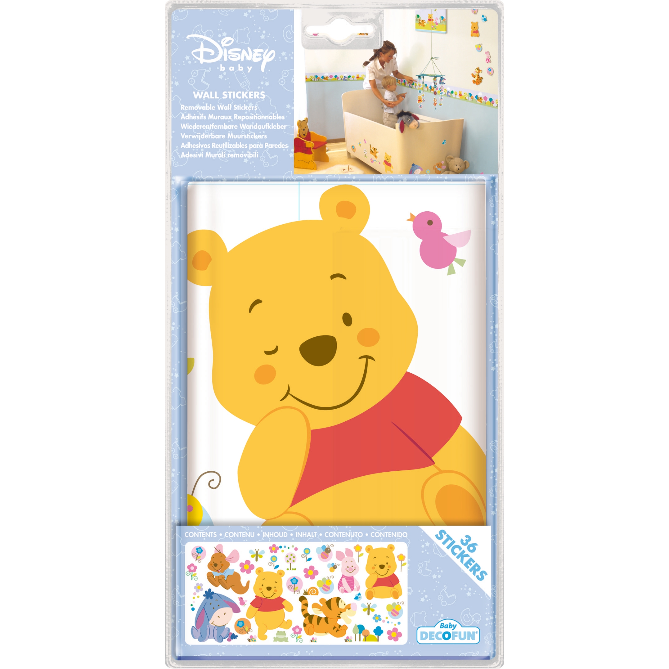 Winnie Pooh Panorama Wandsticker - Decofun Winnie Pooh Panorama Wandsticker - Decofun - Produktbild 2
