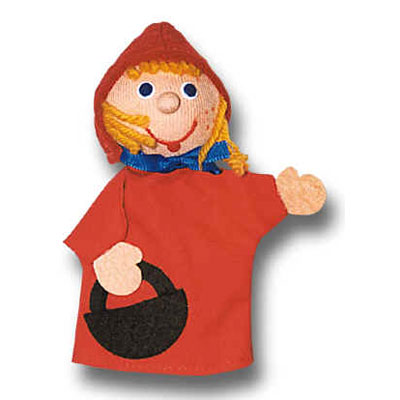 Trullala finger puppet Little Red Riding Hood - Czech handicraft
