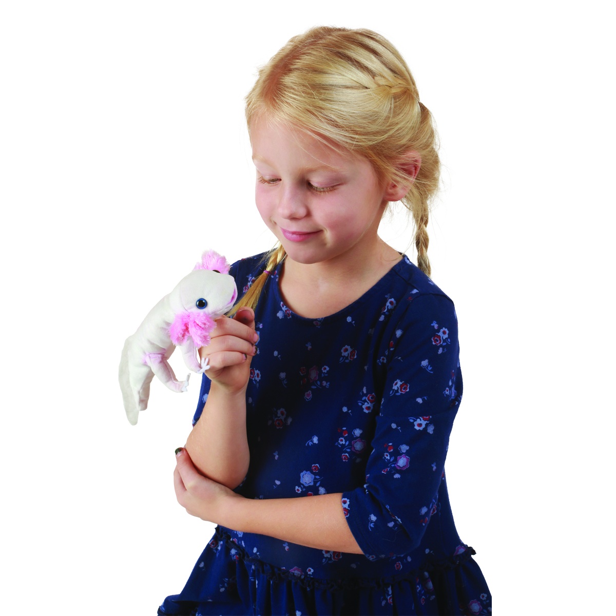 Folkmanis große Fingerpuppe mexikanischer Schwanzlurch, weiß - Produktbild 5