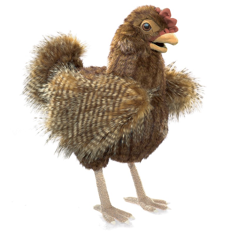 Folkmanis hand puppet hen