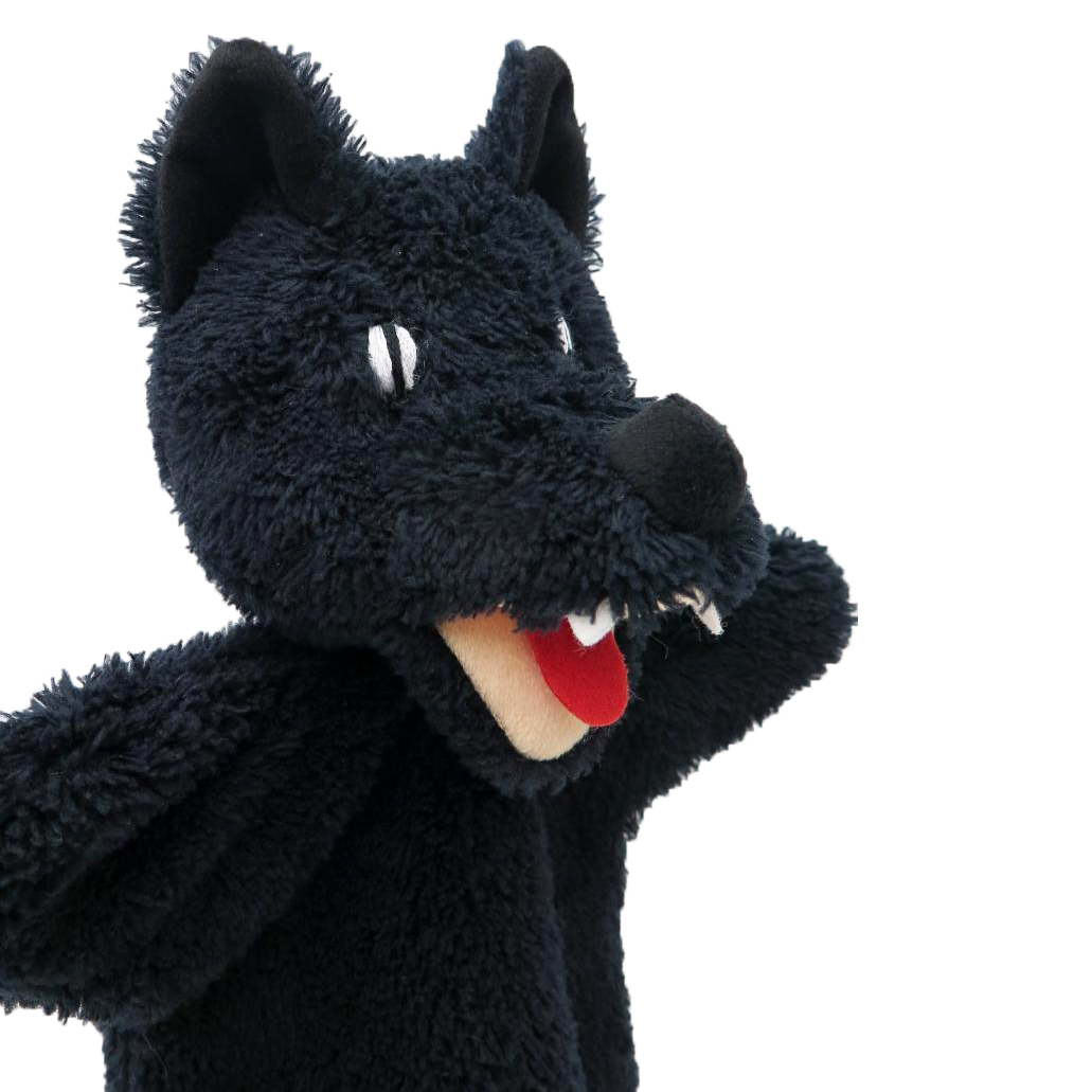 Punch and Judy Hand Puppet Wolf (black) - munabo Punch and Judy Hand Puppet Wolf (black) - munabo - Produktbild 2