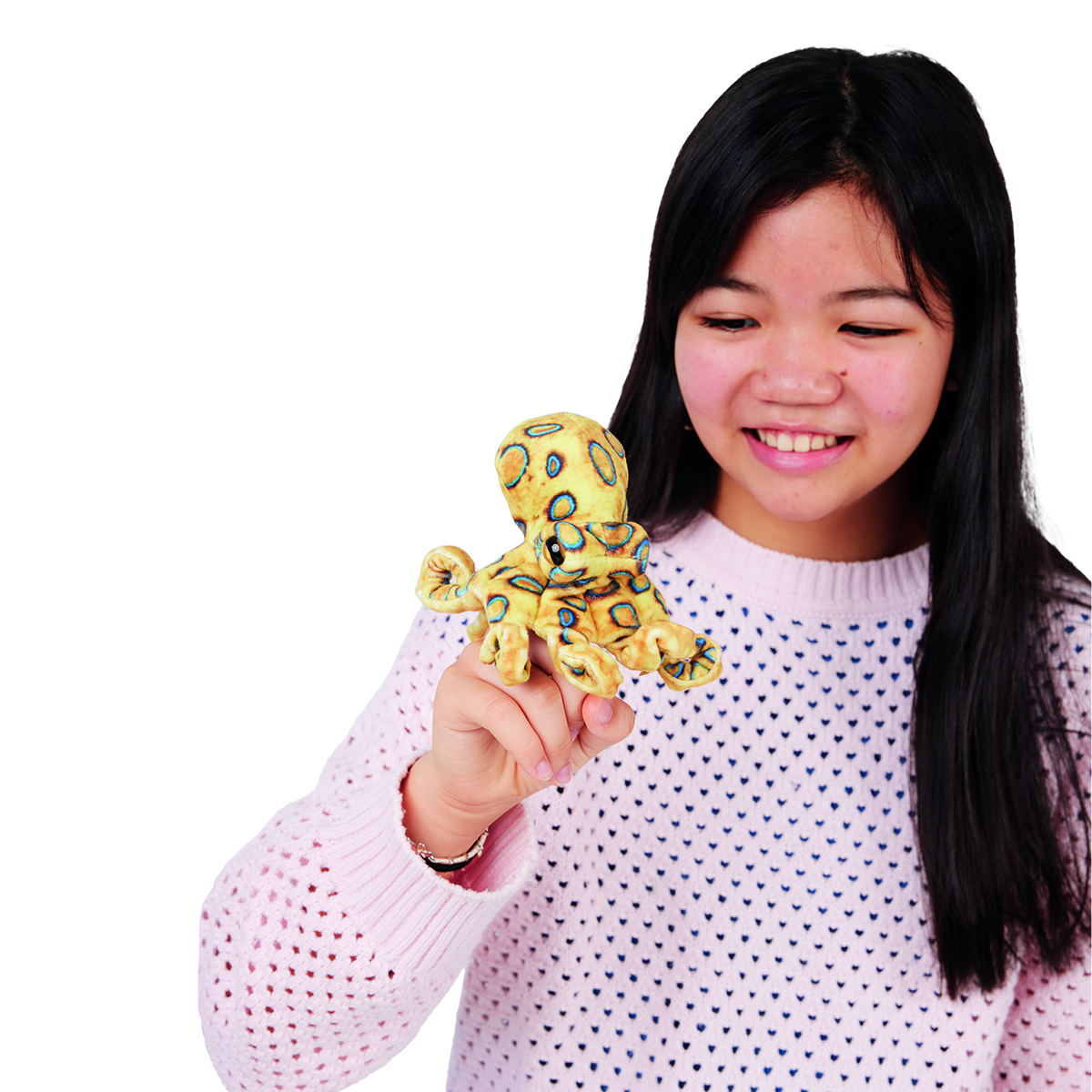 Folkmanis Mini Blue-Ringed Octopus Finger Puppet Folkmanis Mini Blue-Ringed Octopus Finger Puppet - Produktbild 5