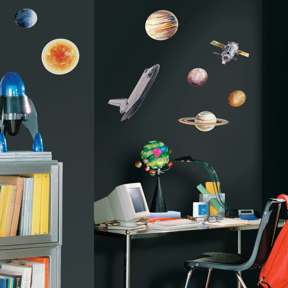 Space travel appliques - RoomMates for KiDS