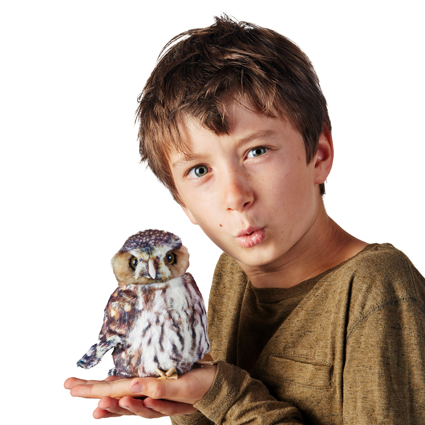 Folkmanis Pygmy Owl Hand Puppet Folkmanis Pygmy Owl Hand Puppet - Produktbild 7