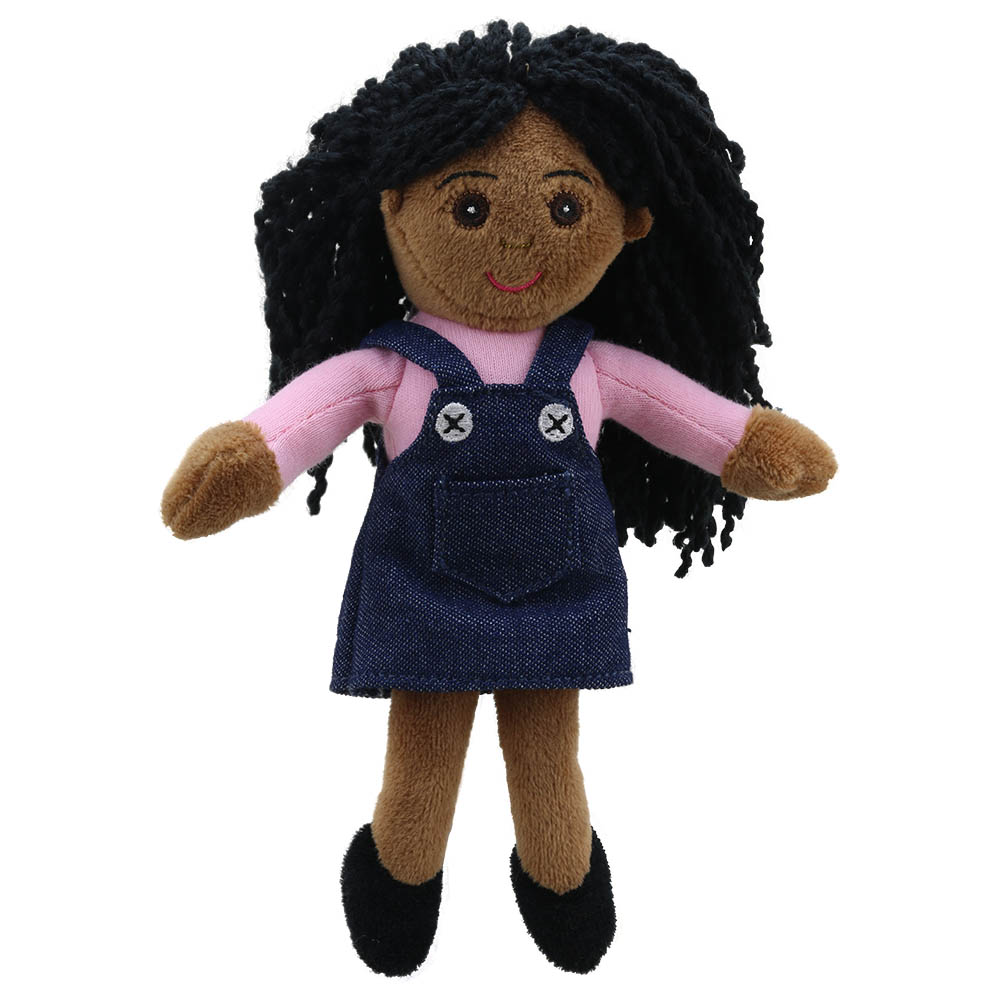 Finger puppet girl (pink top) - Puppet Company