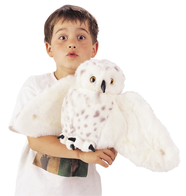 Folkmanis Snowy Owl Hand Puppet Folkmanis Snowy Owl Hand Puppet - Produktbild 4