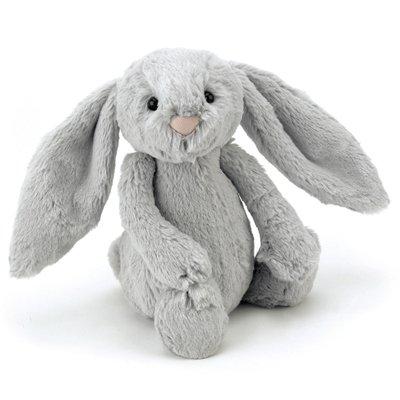 Hase - Jellycat Plüschfigur Bashful Silver Bunny Original