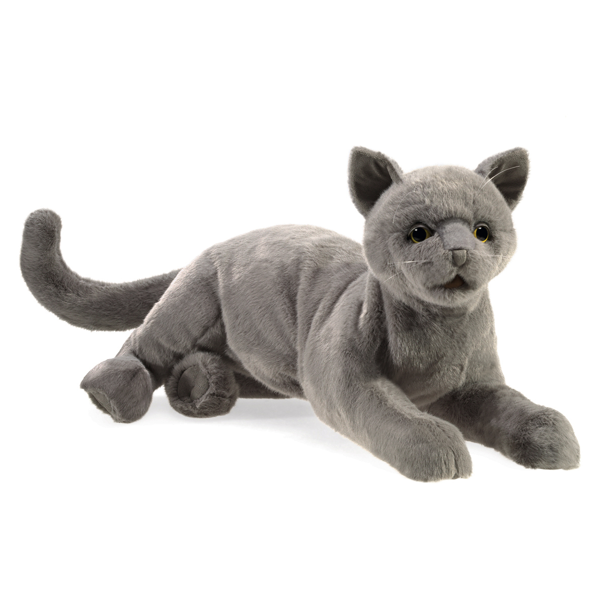 Folkmanis hand puppet purring cat