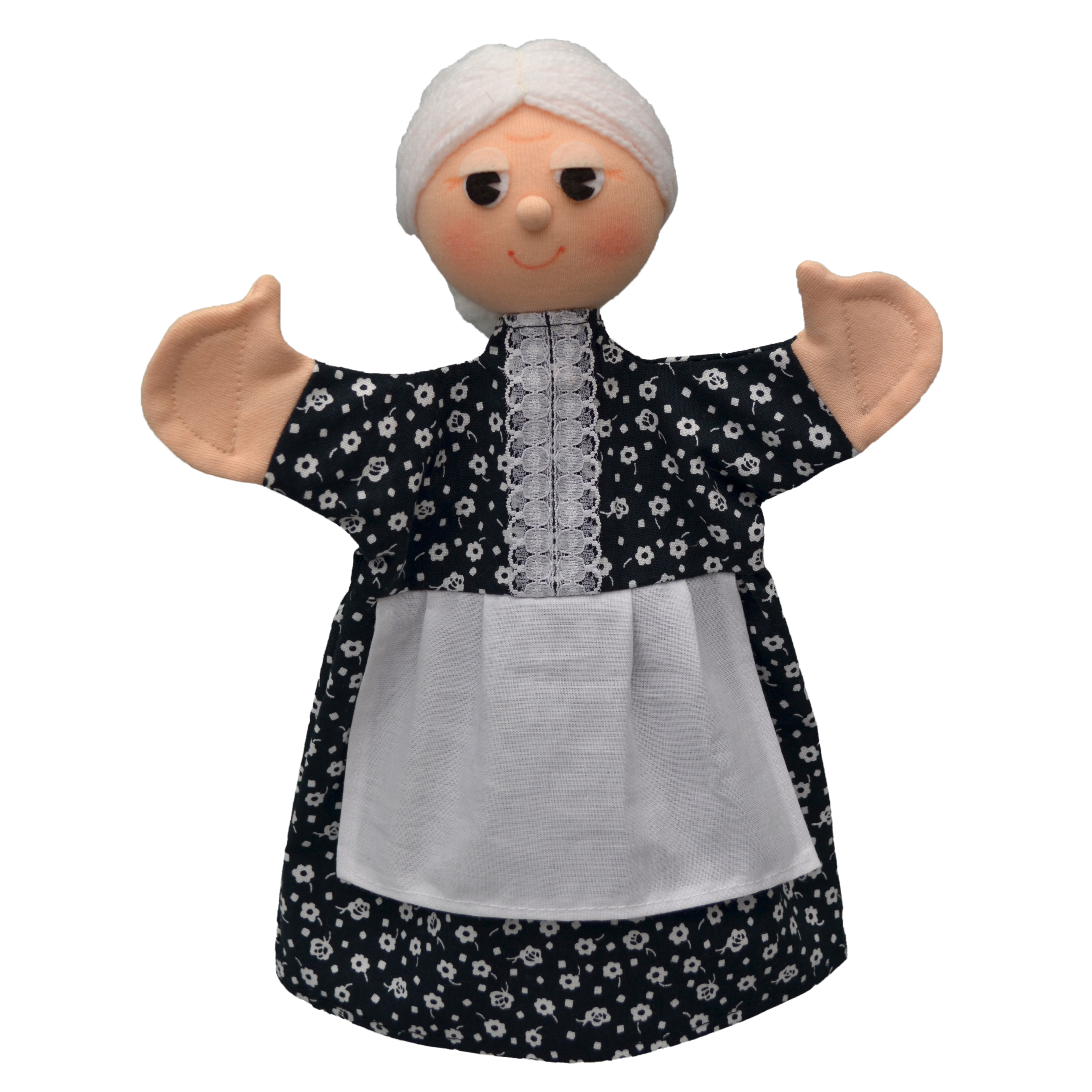 Hand puppet grandma - Czech handicraft