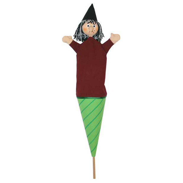 Tütenkasper Hexe Handpuppe - munabo